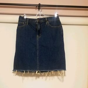 J Crew Denim Mini Skirt